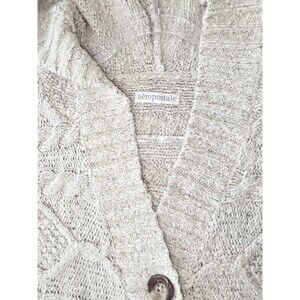 Aeropostale Knit Hoodie Women Crop Sweater Cardigan Size XL Short Sleeves
